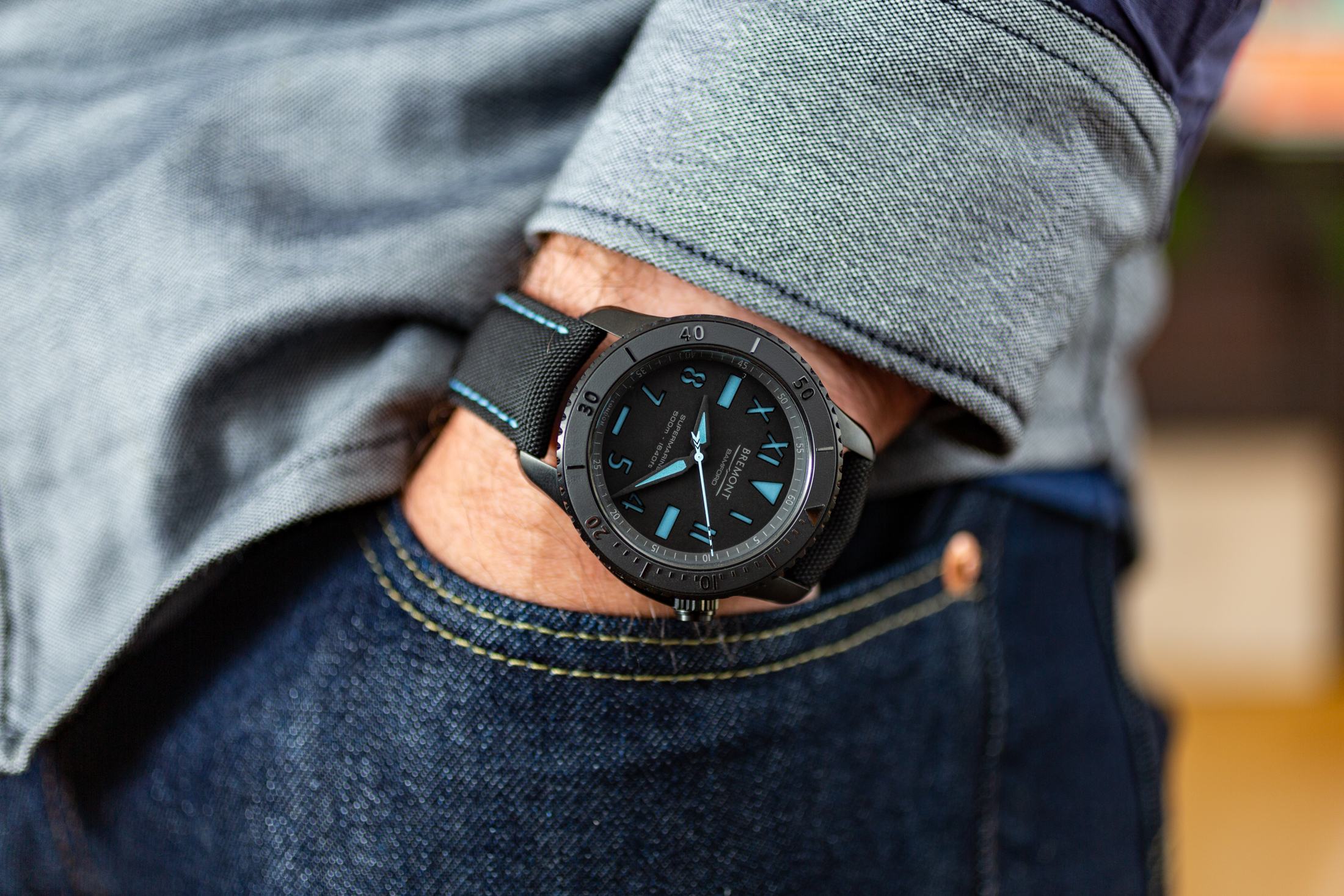 the s500 bamford on the author's wrist. 