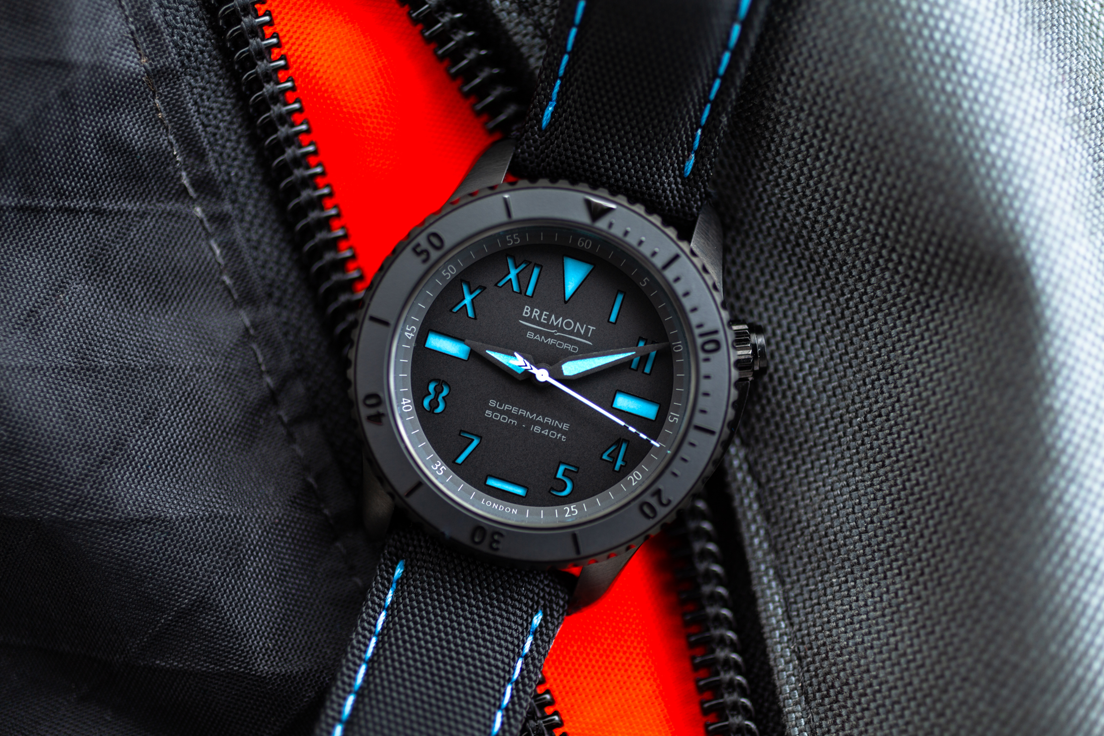 the bamford S500 on a textured surface