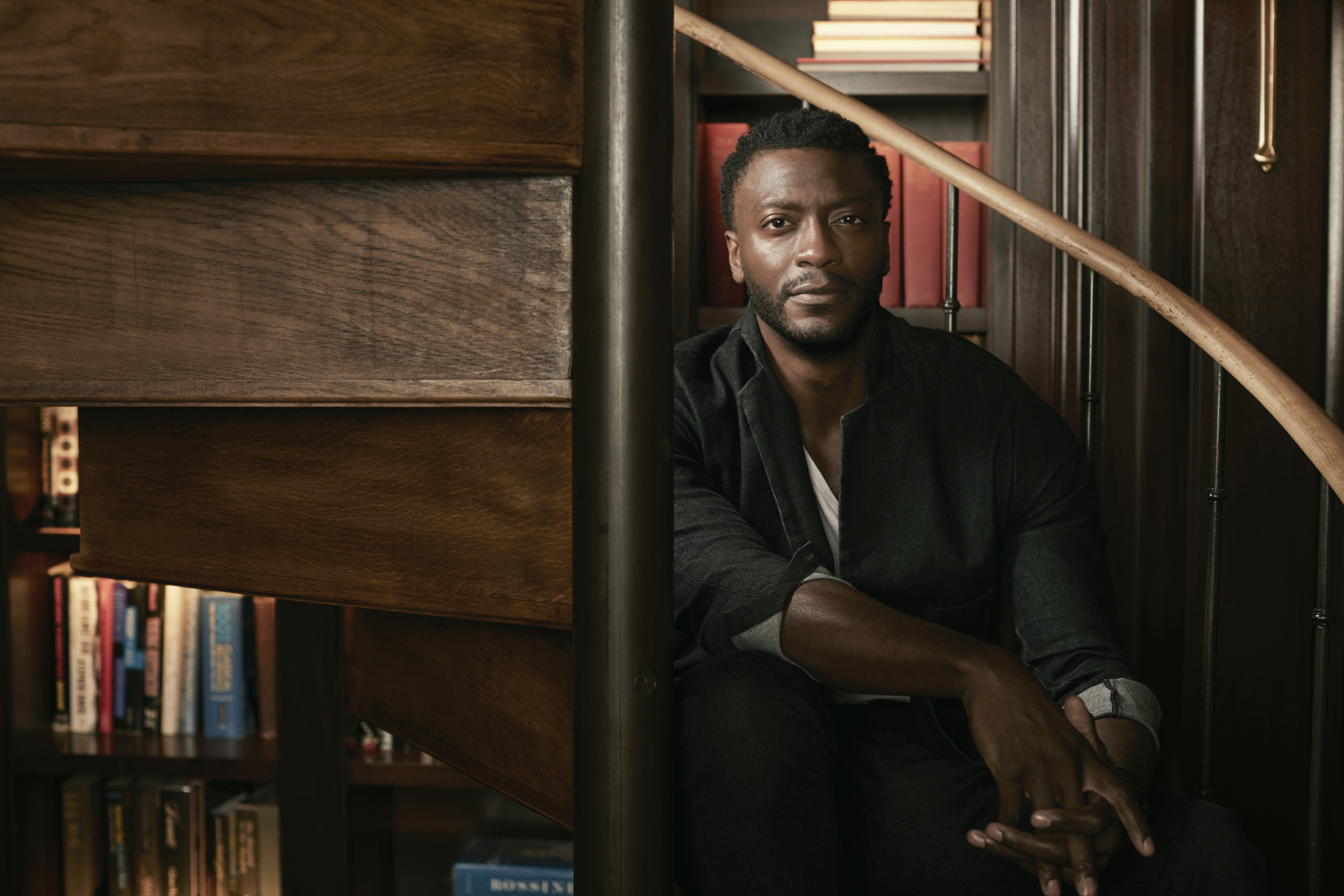 Portrait of Aldis Hodge.
