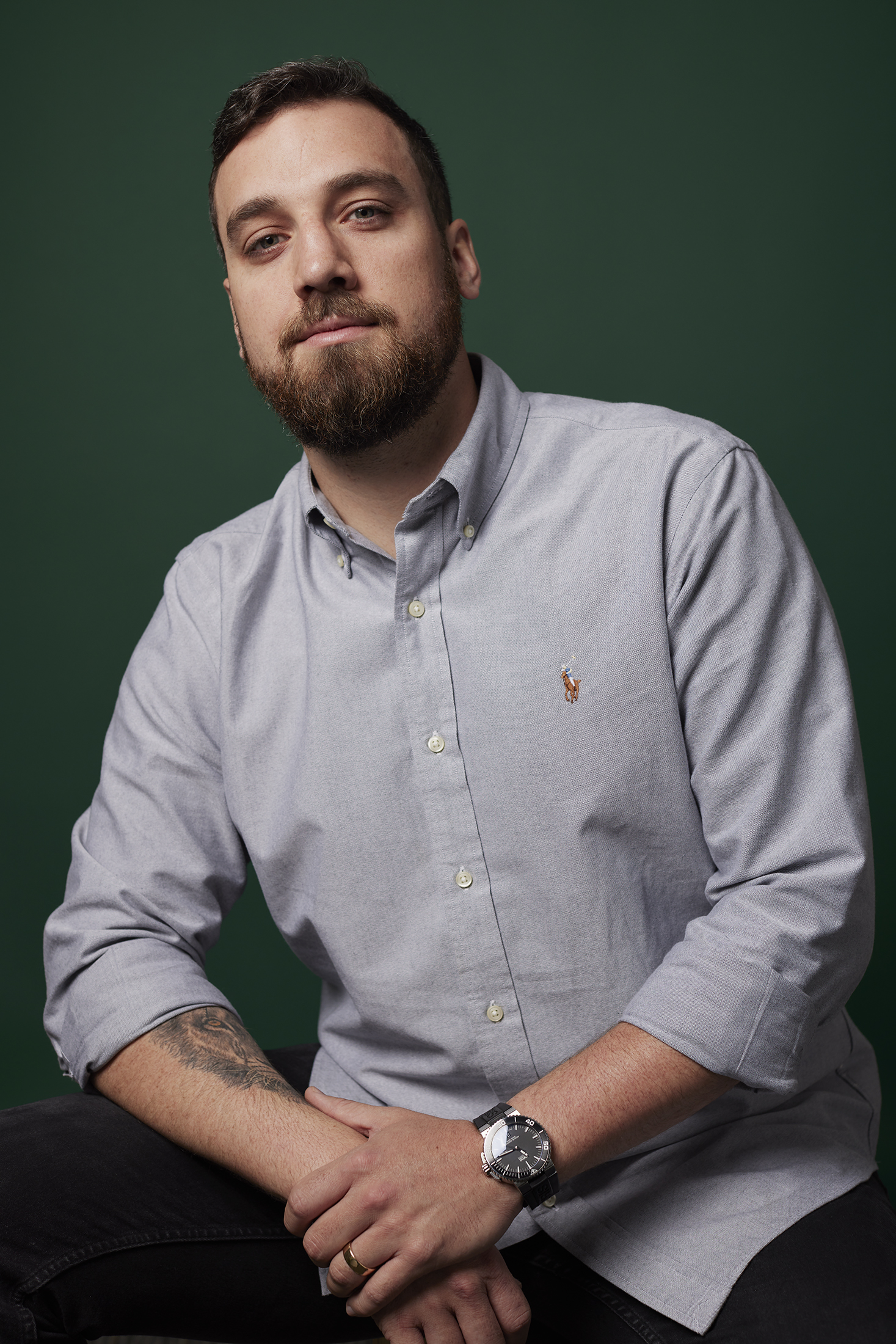 Portrait of Sanders.