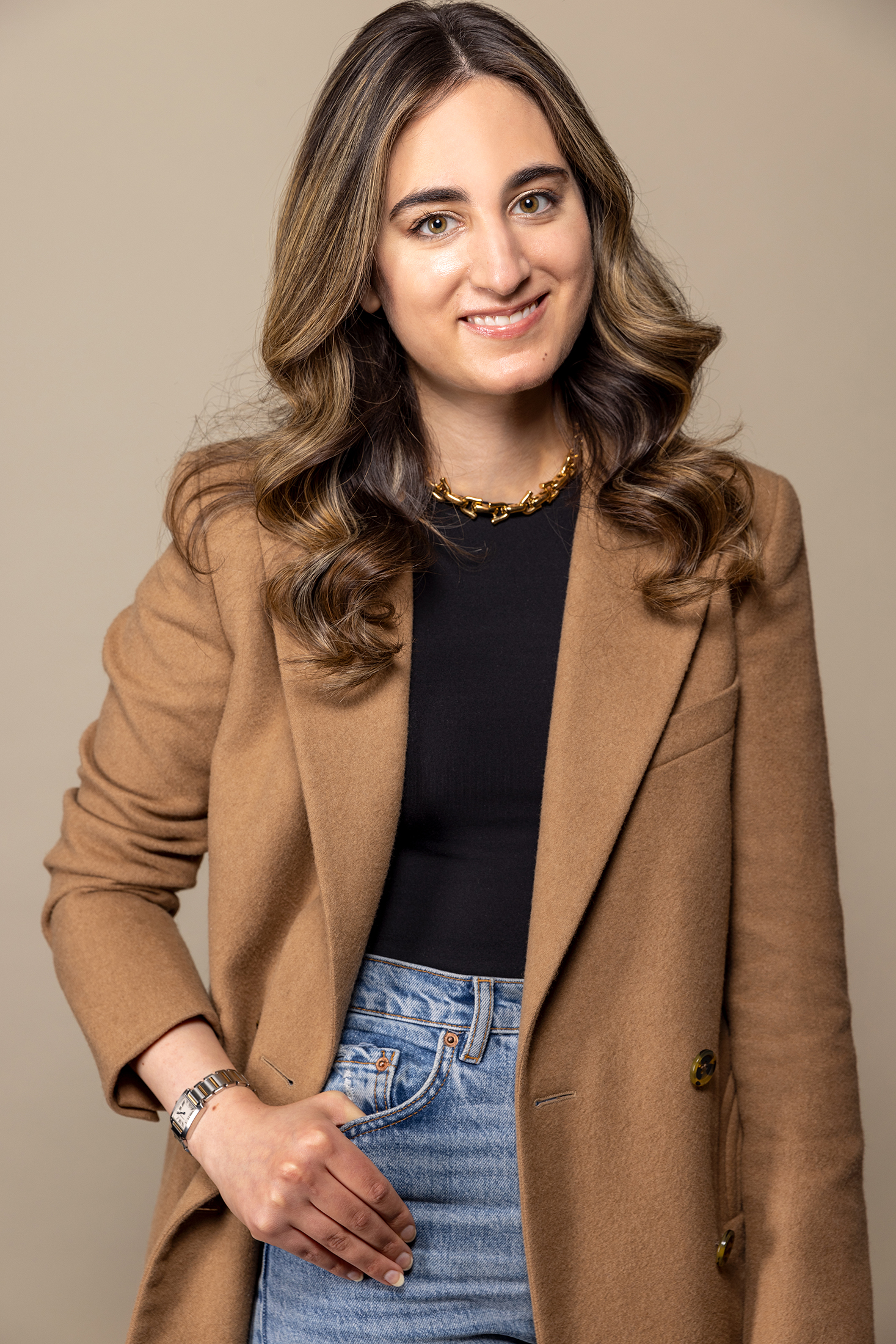 Portrait of Allison in her Cartier Tank Française.