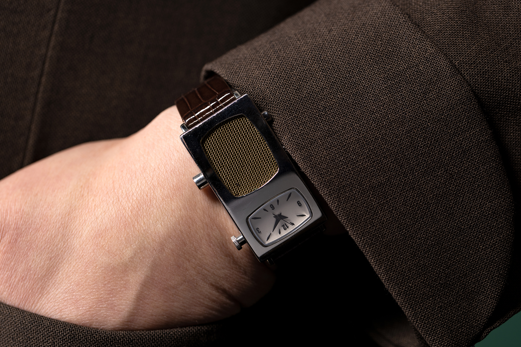 Myles' interview watch, inspired by Dick Tracy.