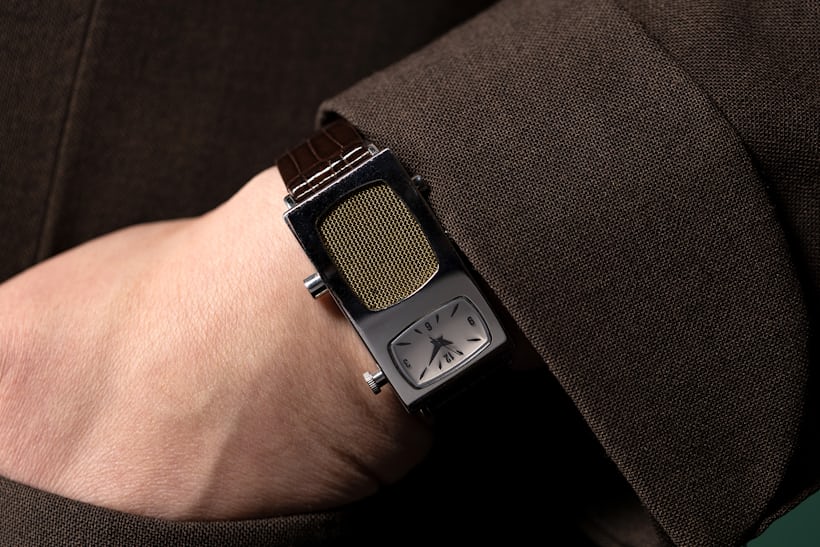 Myles' interview watch, inspired by Dick Tracy.