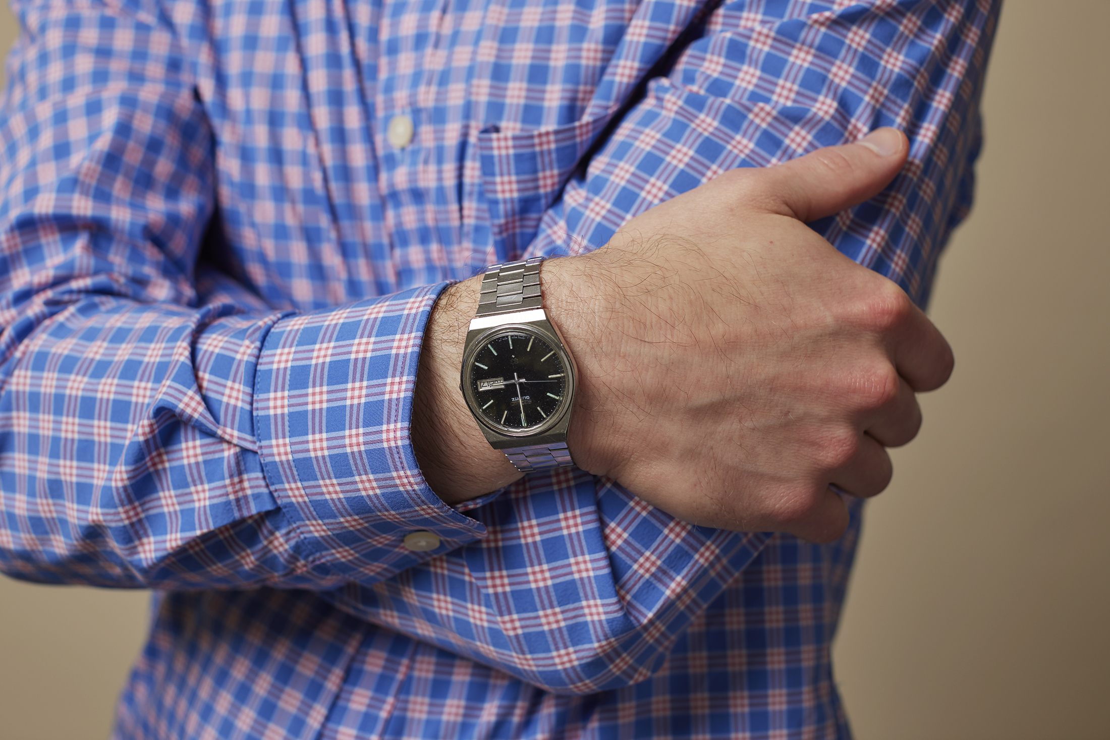 Wrist shot of Matt's Oris Divers Sixty-Five.
