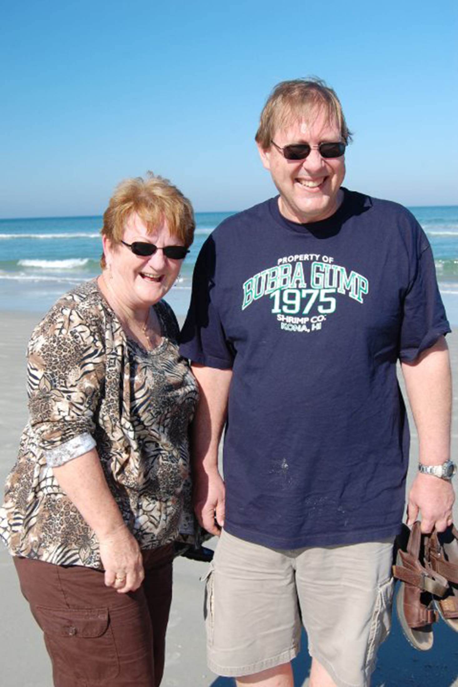 A couple at the beach 