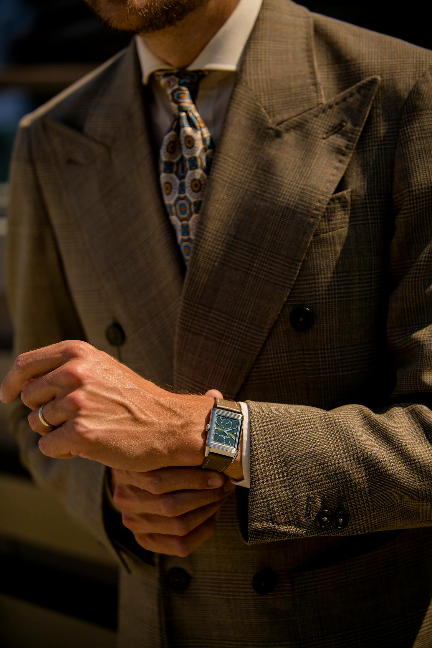 JLC Reverso on the wrist