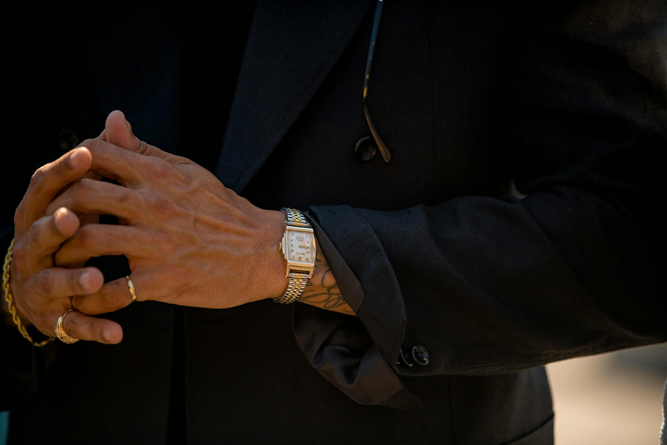 JLC Reverso on a bracelet