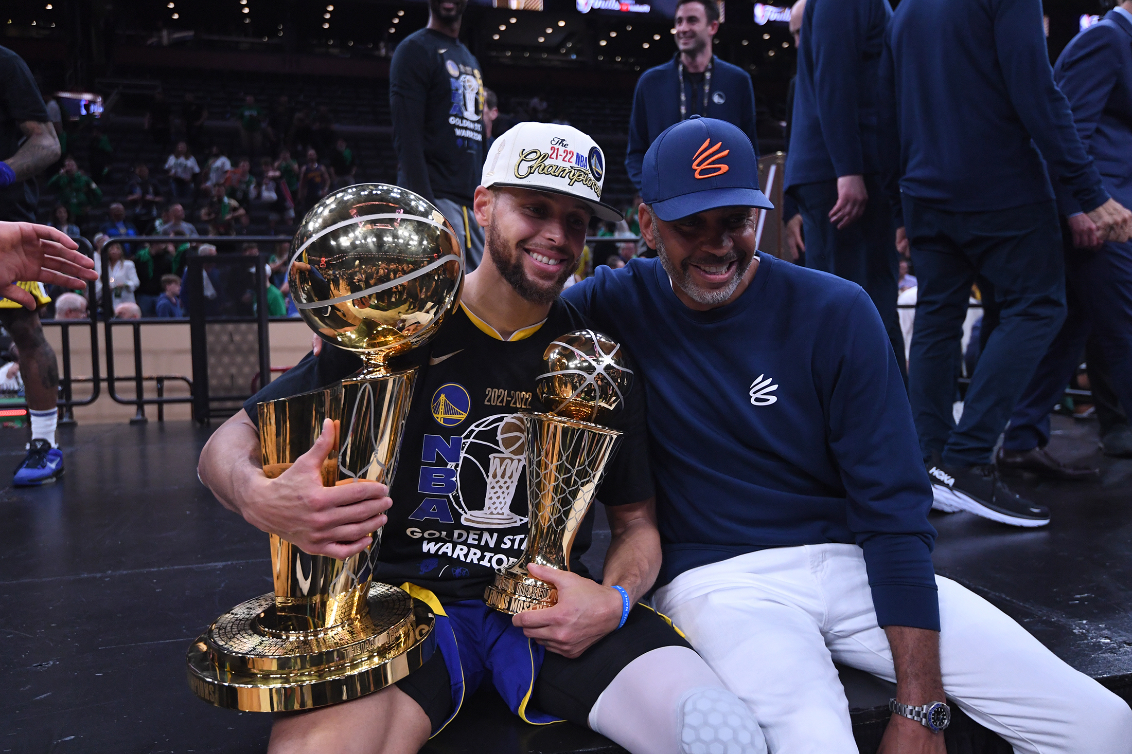 Steph Curry and Dell Curry 