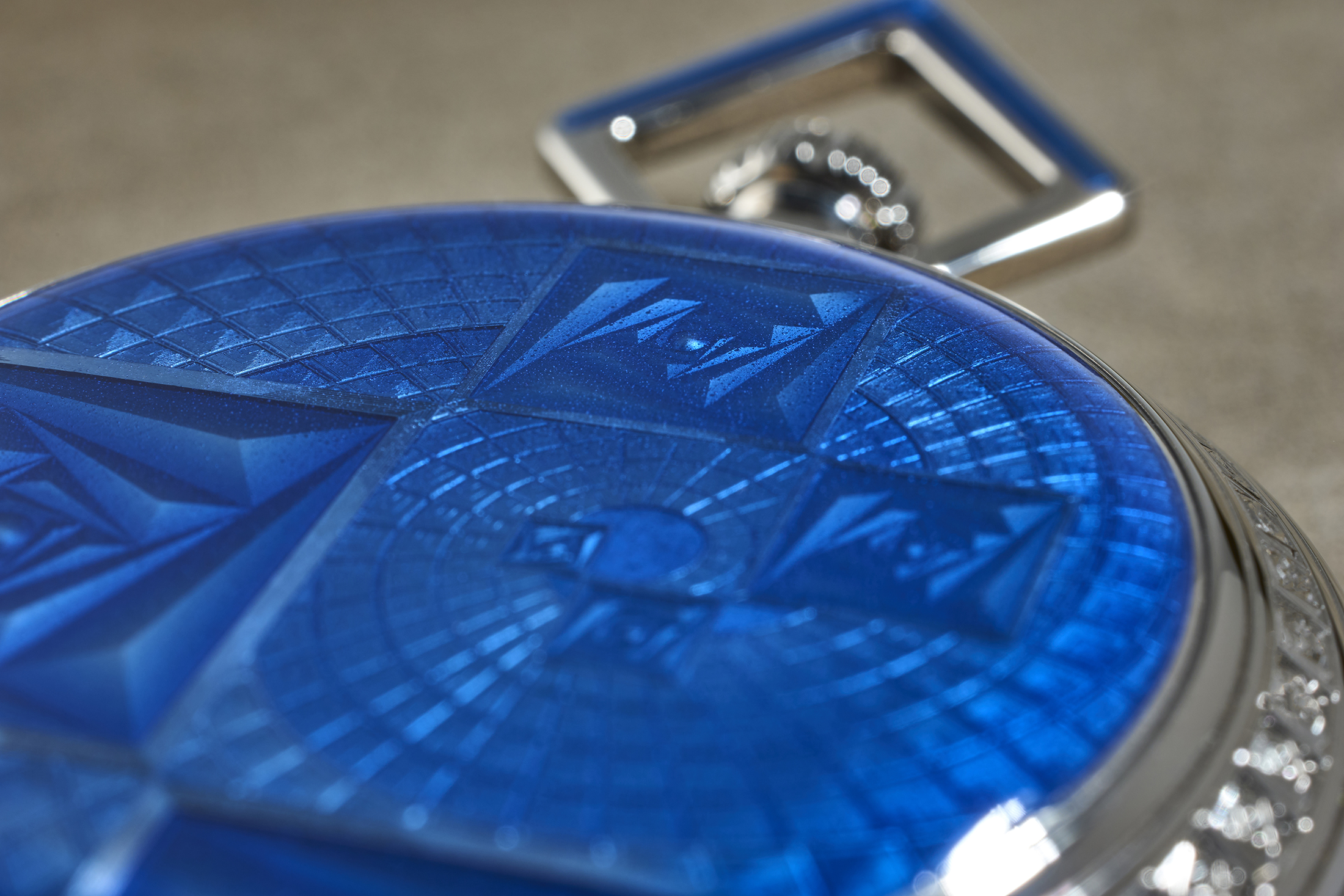 Parmigiani Fleurier La Rose Carée enamel detail