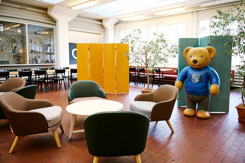 Cafe with an Oris bear