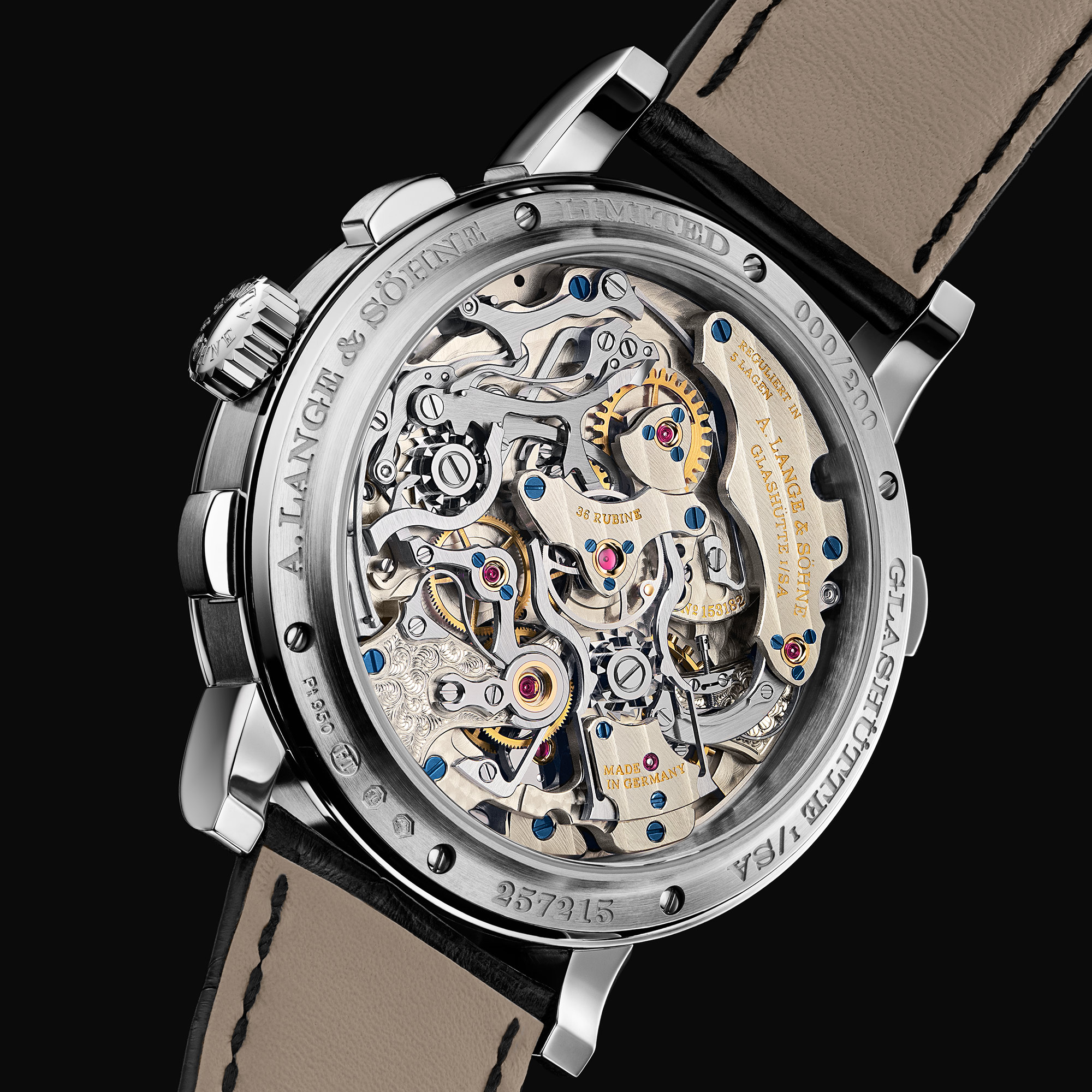 ルナガト Introducing: A.ランゲ＆ゾーネ 1815 ラトラパントにプラチナが