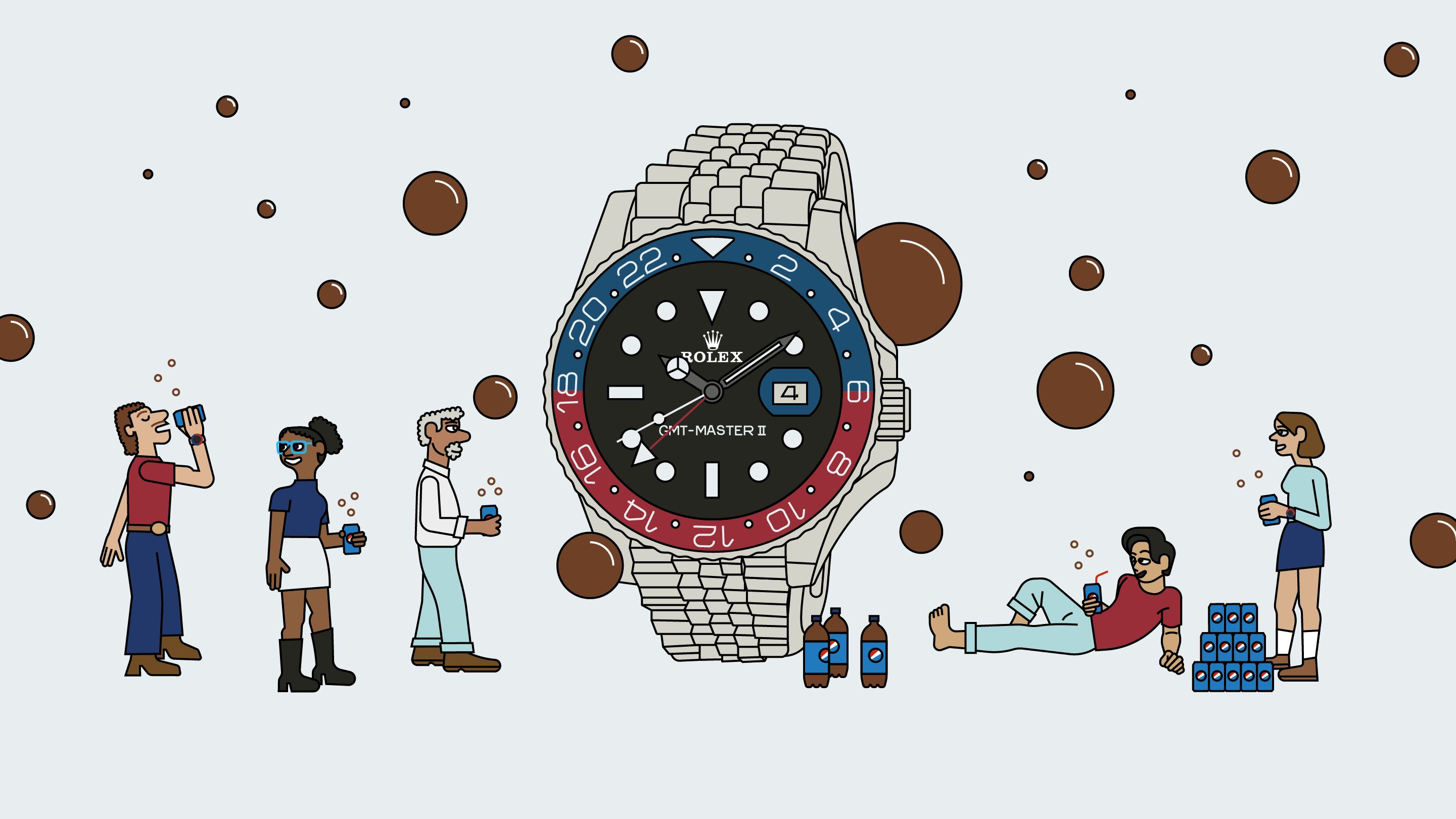 腕時計(アナログ)GMT ペプシベゼル⑤