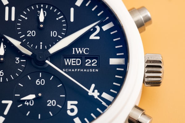 Dial of IWC watch