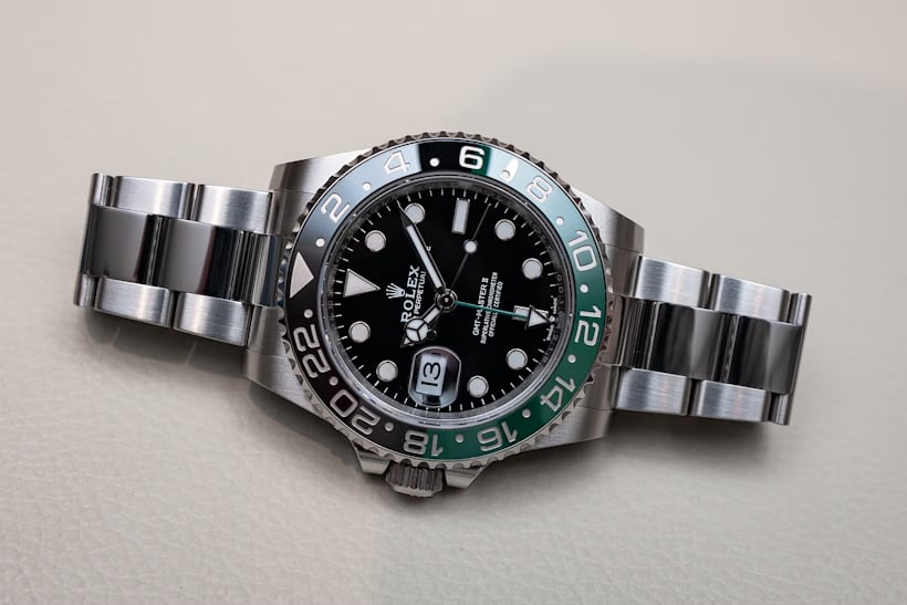 Rolex GMT Master II Green and Black Lefty