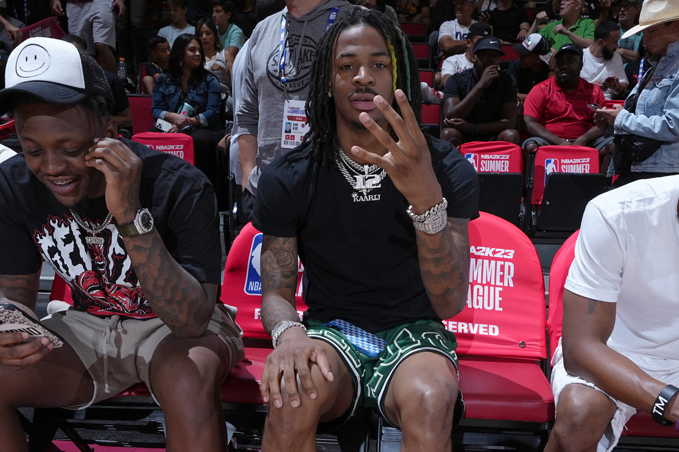 Ja Morant Dual Cartier Santos Watches