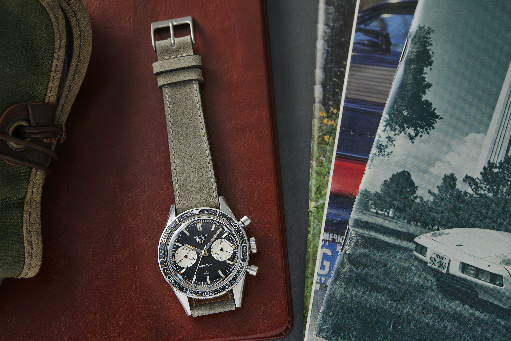 A Gübelin signed Heuer Autavia