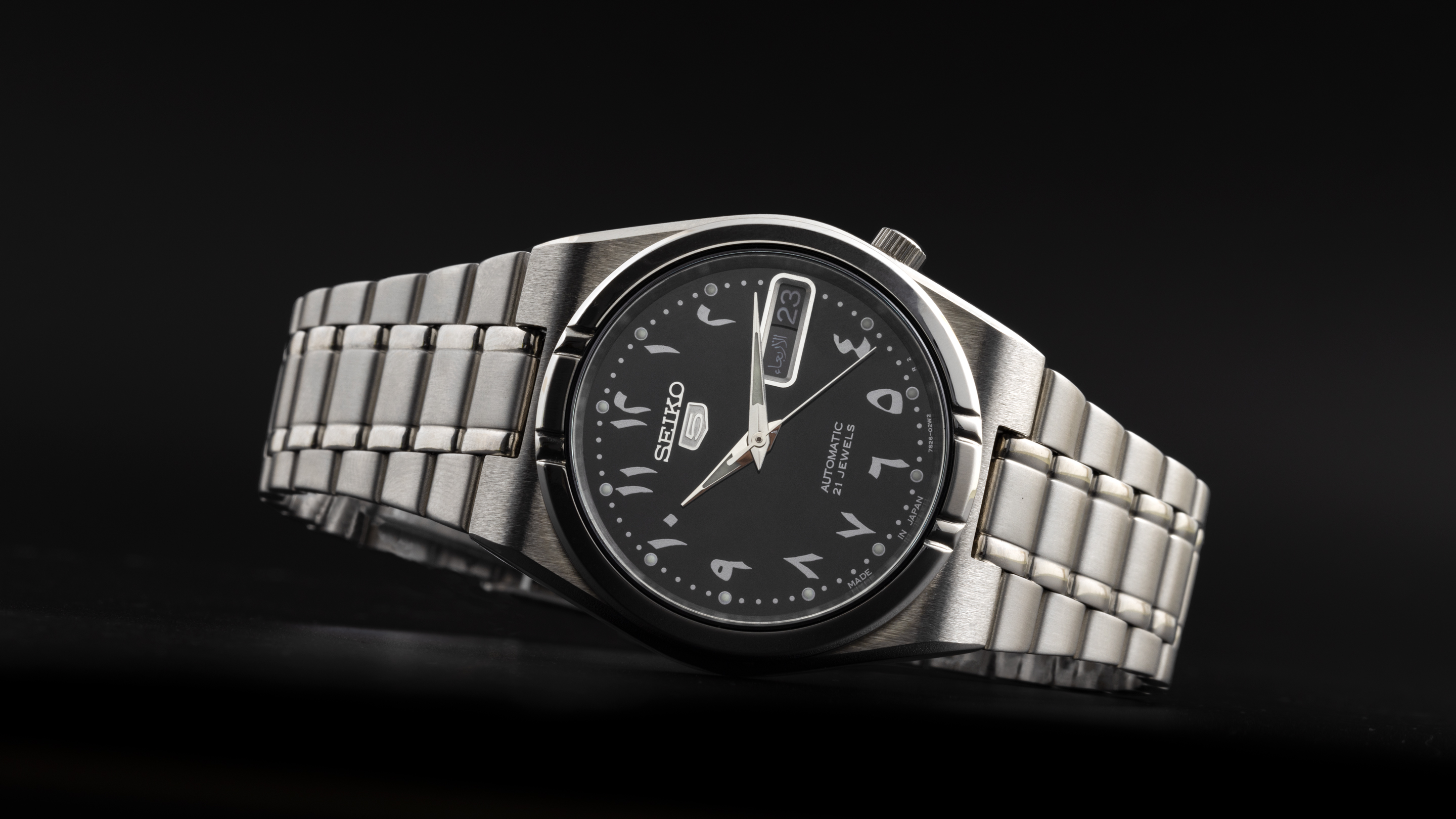 Seiko 5 SNK063J 7s26 セイコー ファイブ アラビア 新同 セイコー 5 SNK063J インドアラビア文字盤