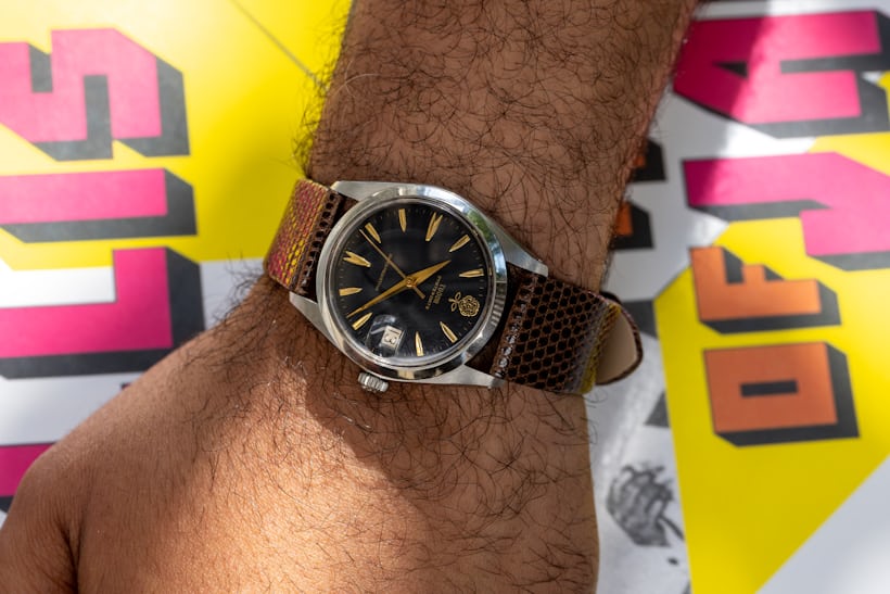 Tudor watch on a wrist