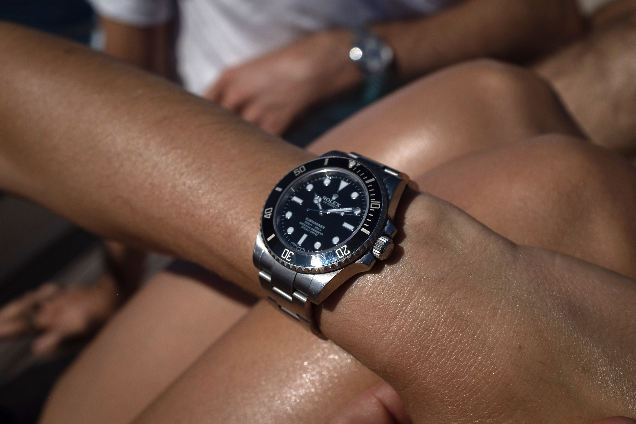 Rolex Submariner on wrist