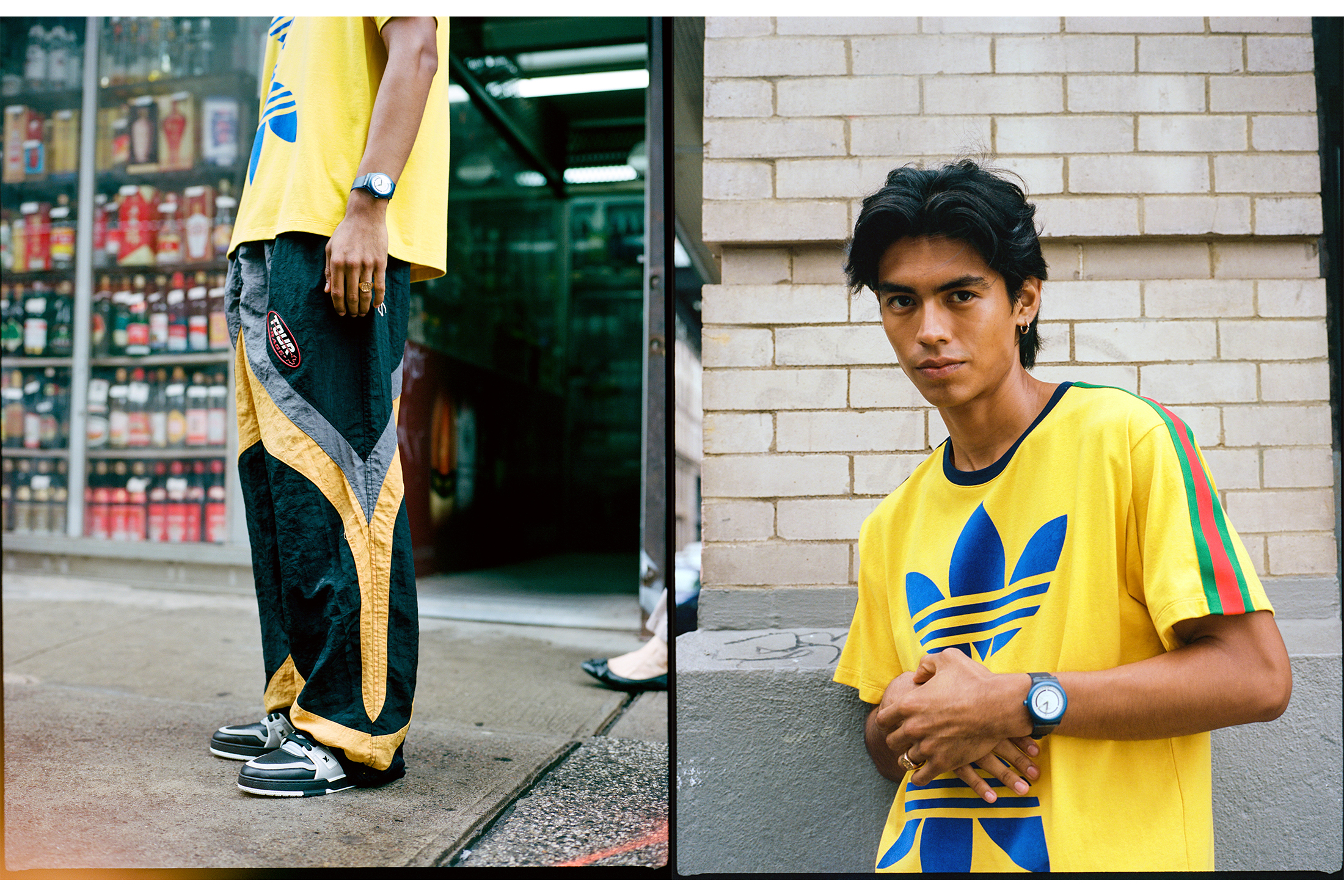 Model with a SWATCH watch