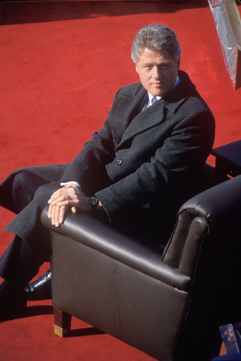 President Bill Clinton at his inauguration