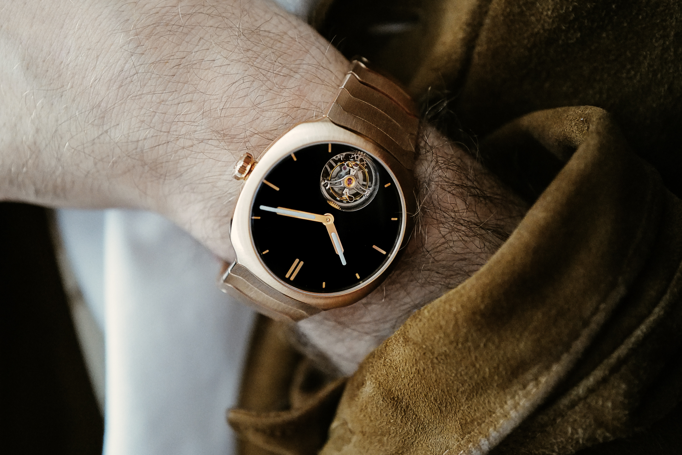 Moser Streamliner on a wrist