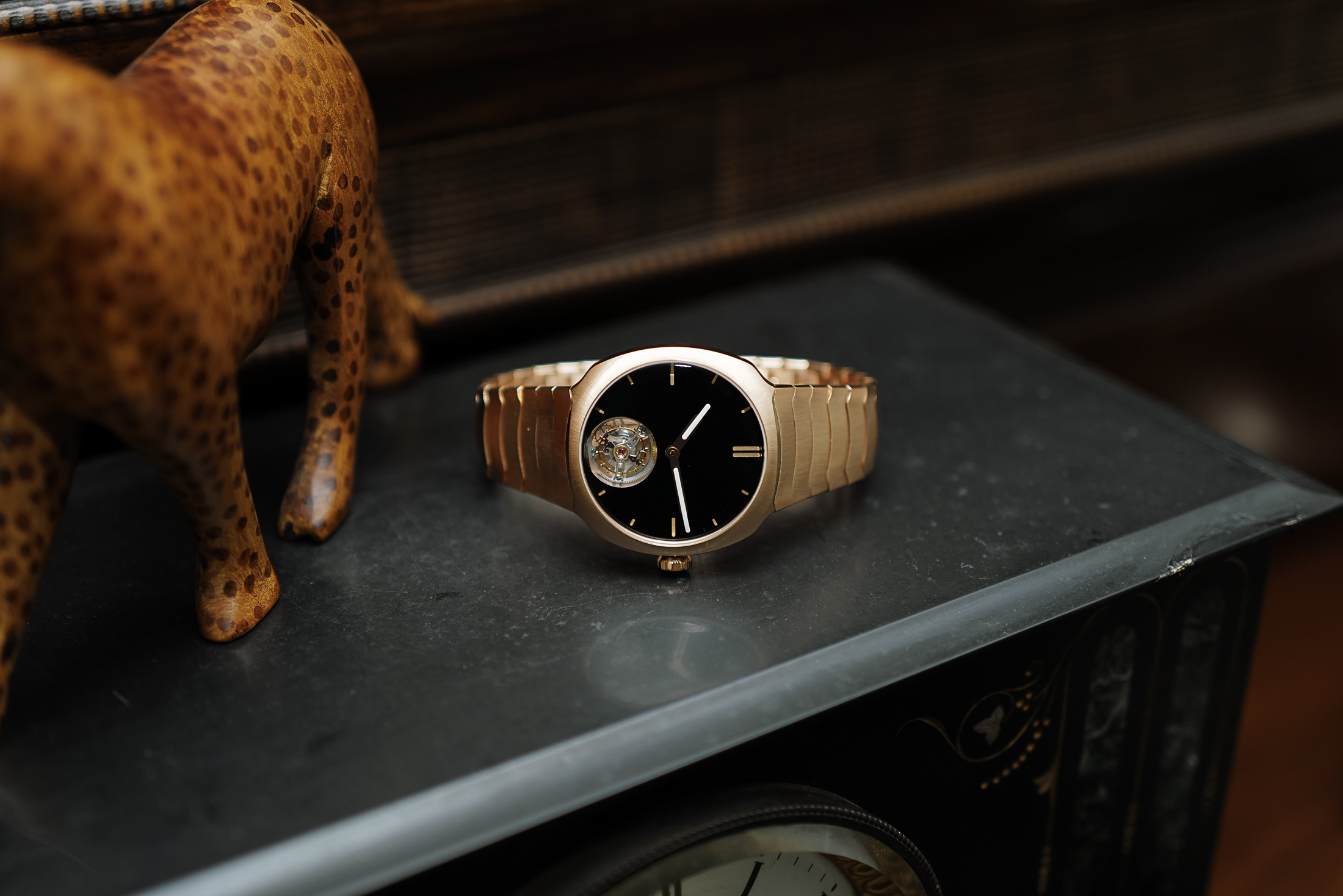 Moser Vantablack Streamliner watch 