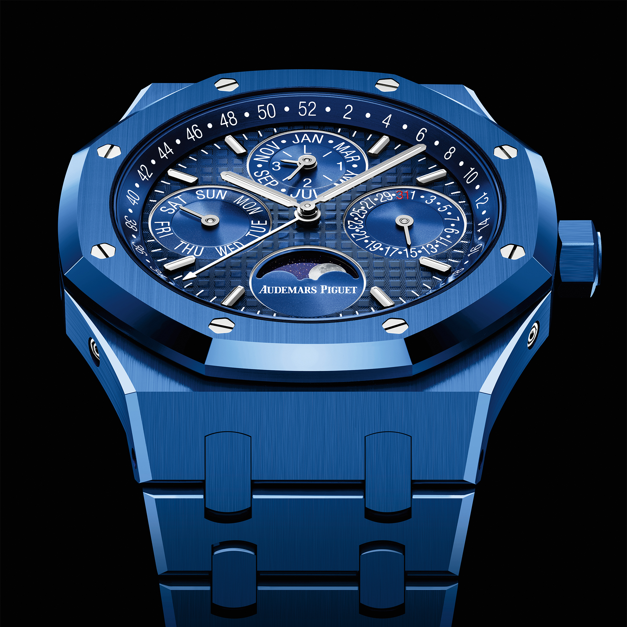 AP Royal Oak Perpetual Calendar Blue Ceramic