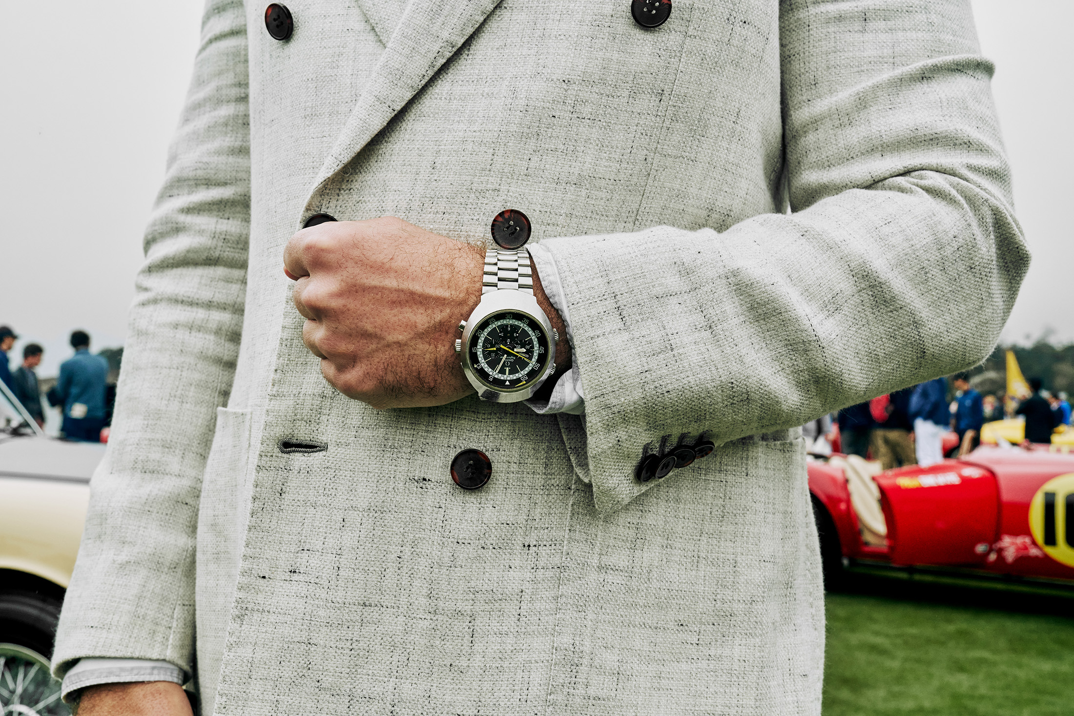 watch on a wrist.