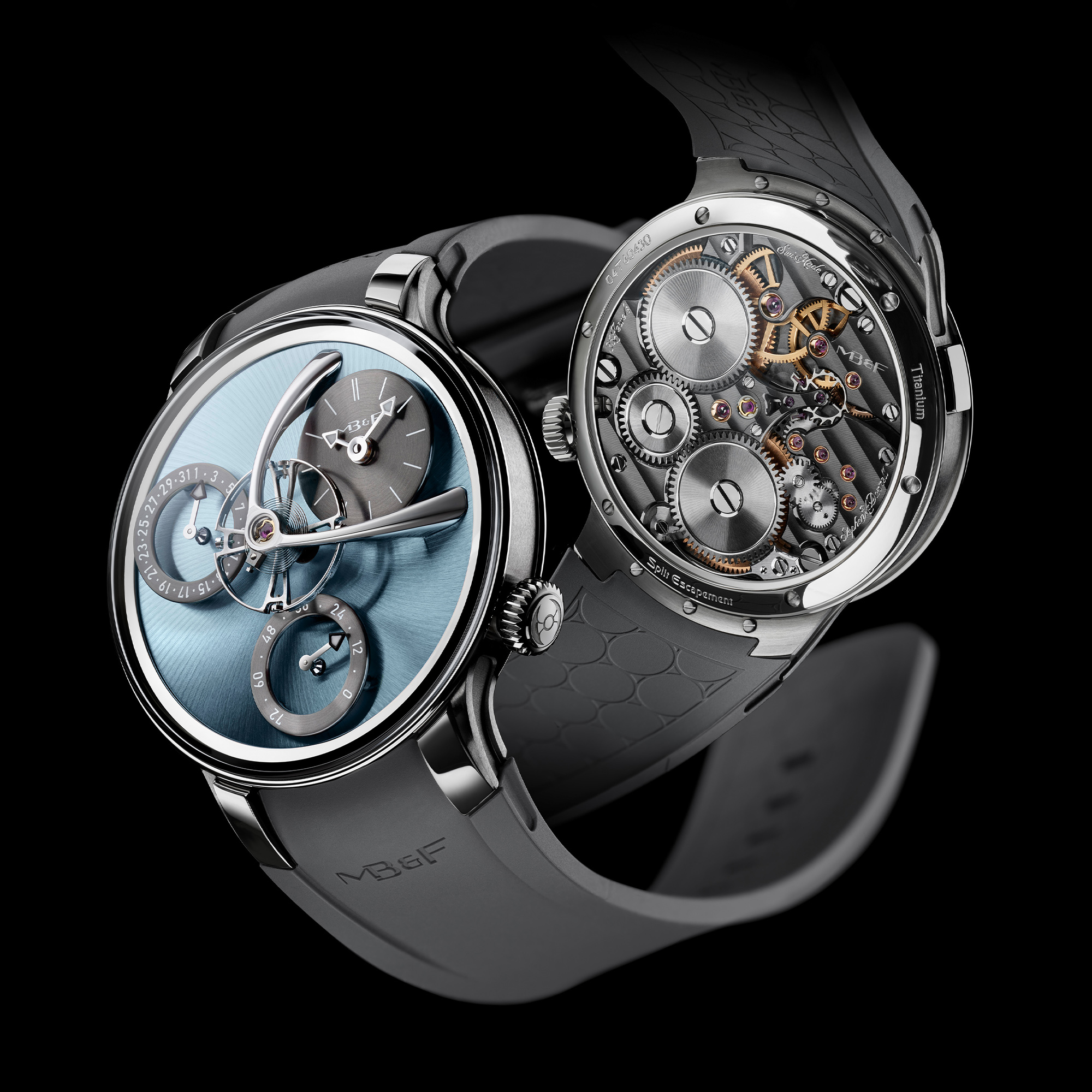 MB&F Legacy Machine Split Escapement EVO Sky Blue