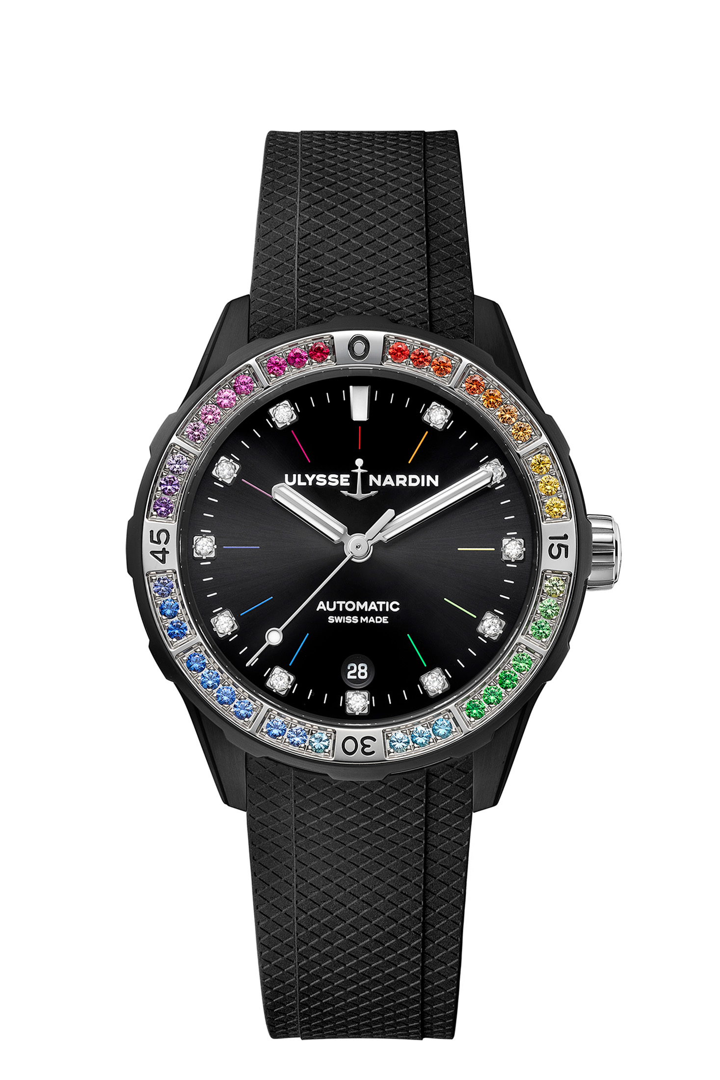 black rainbow watch