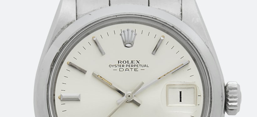 A vintage Rolex dial