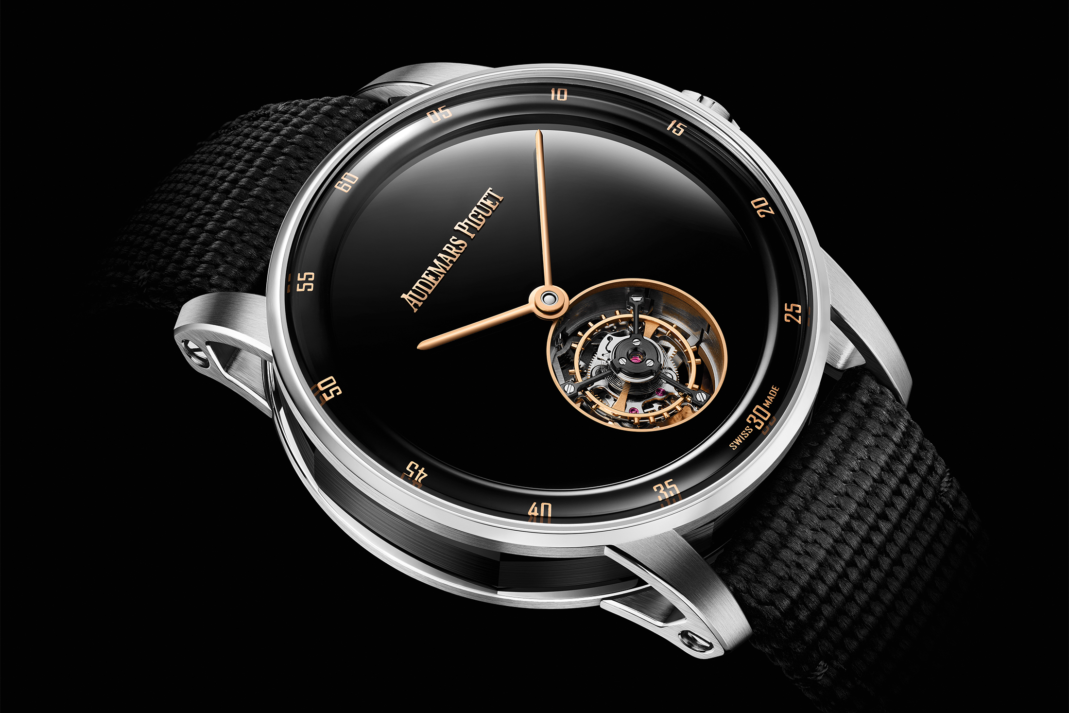 Audemars Piguet Code 11.59 Selfwinding Flying Tourbillon with black onyx dial 