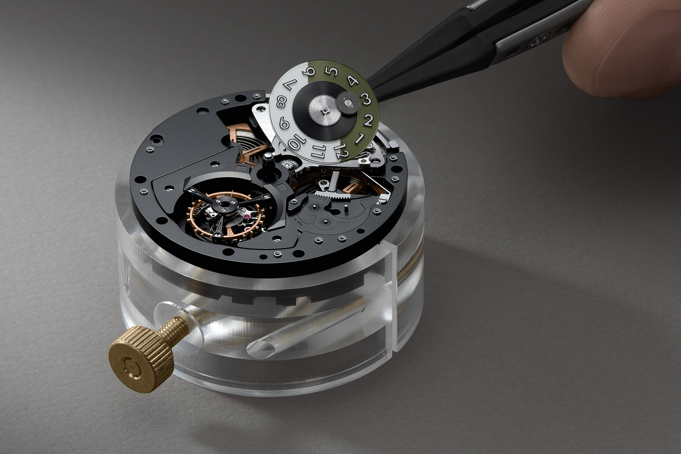 A green Royal Oak Concept Flying Tourbillon GMT