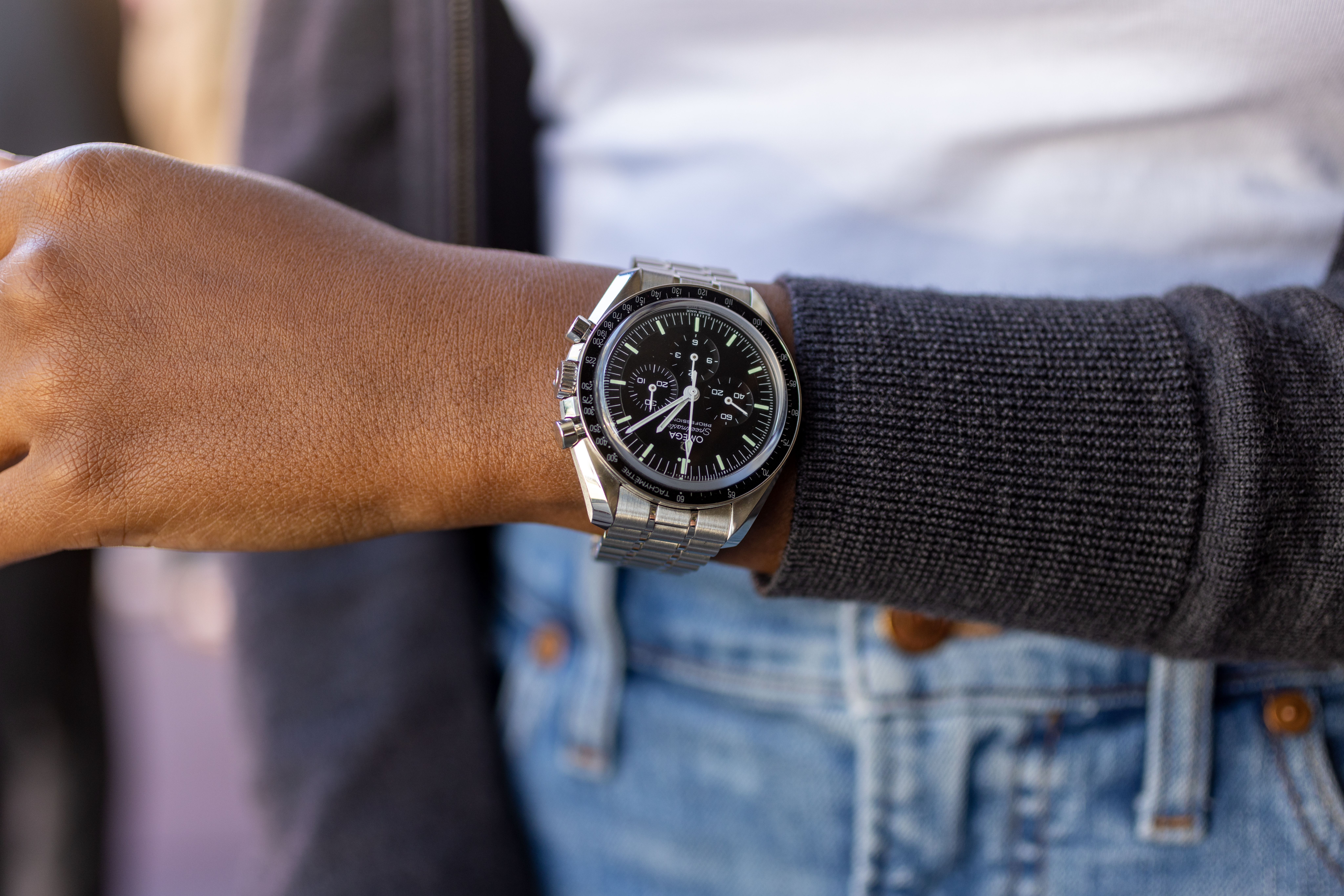 Speedmaster on female wrist