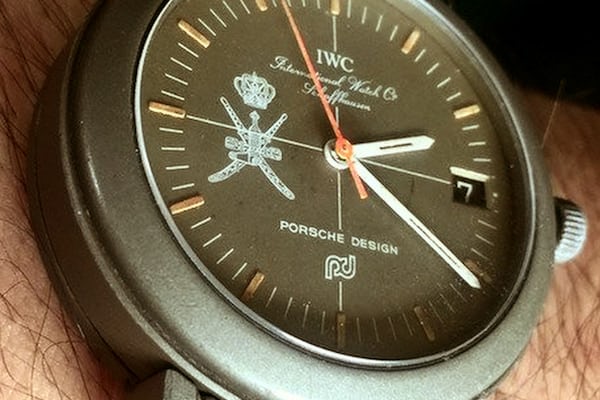 An IWC Porsche Design Compass watch with Khanjar