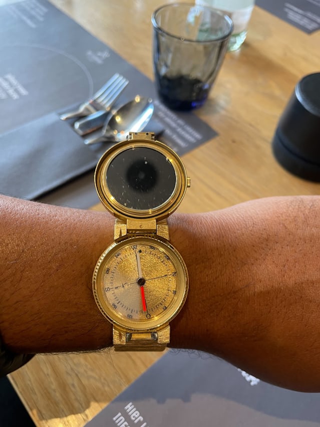IWC Porsche Design Compass watch in gold