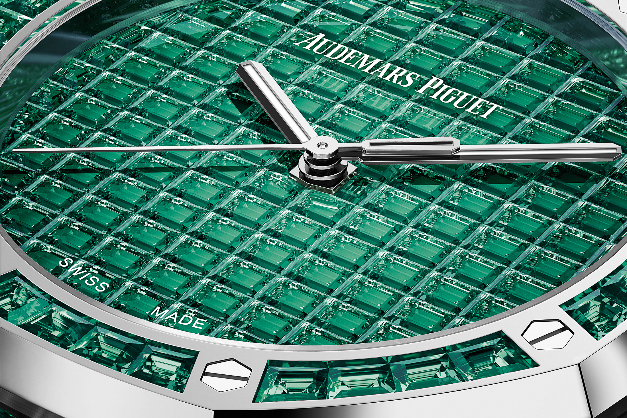 Green gem-set Royal Oak Watch 