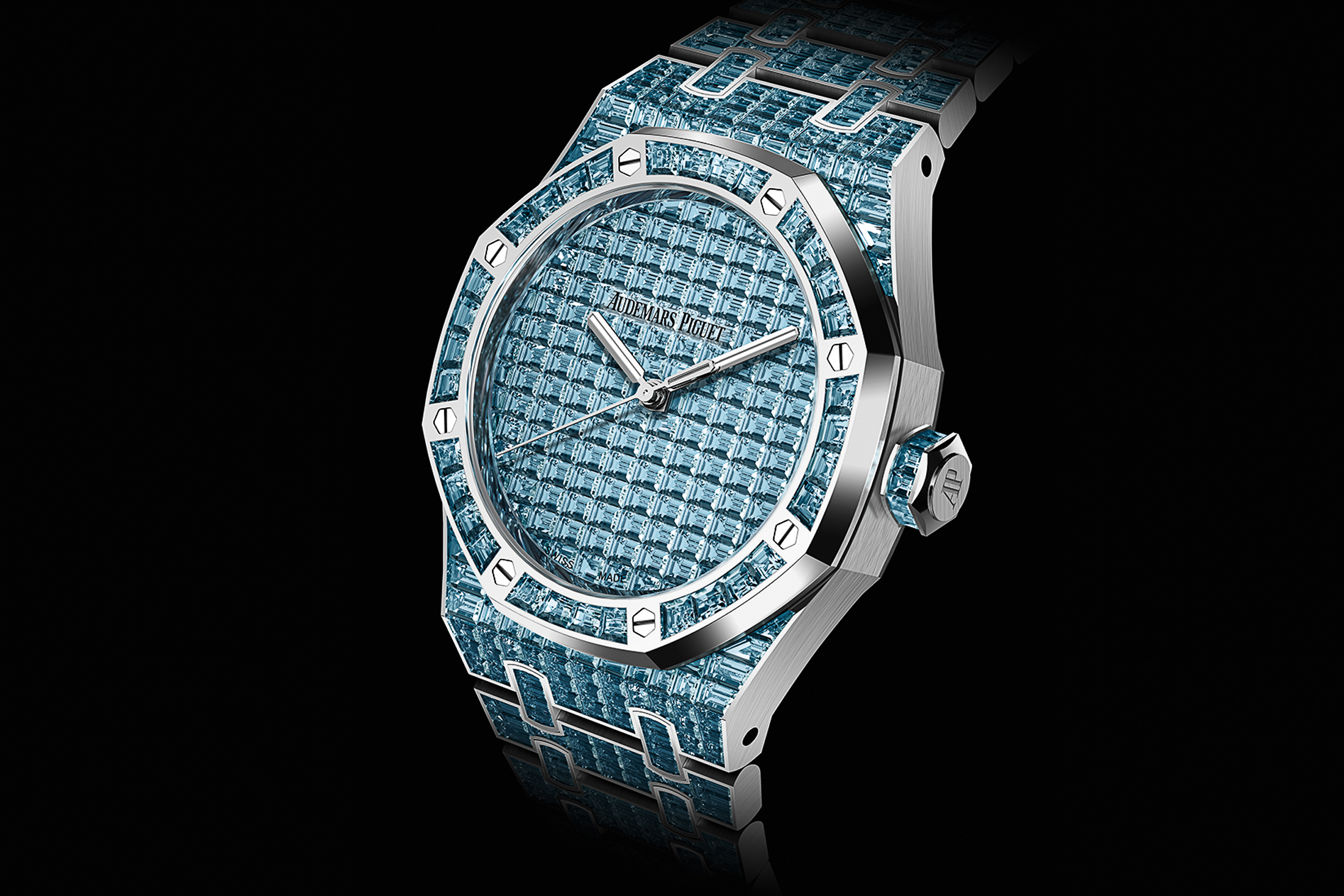 Blue gem-set Royal Oak Watch 