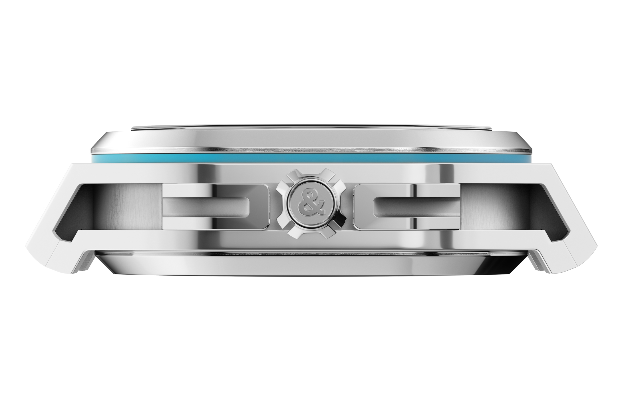 view of ampersand detail on crown ice blue BR X5