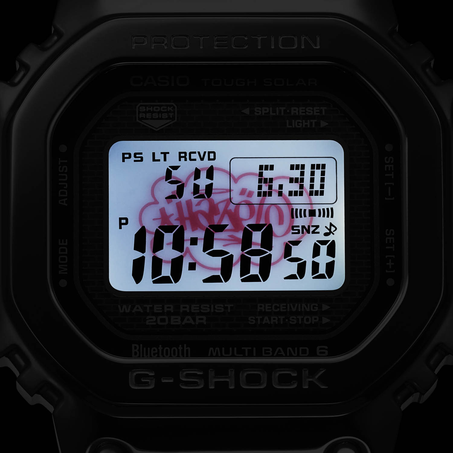 The handwriting on the G-SHOCK x Eric Haze limited edition.