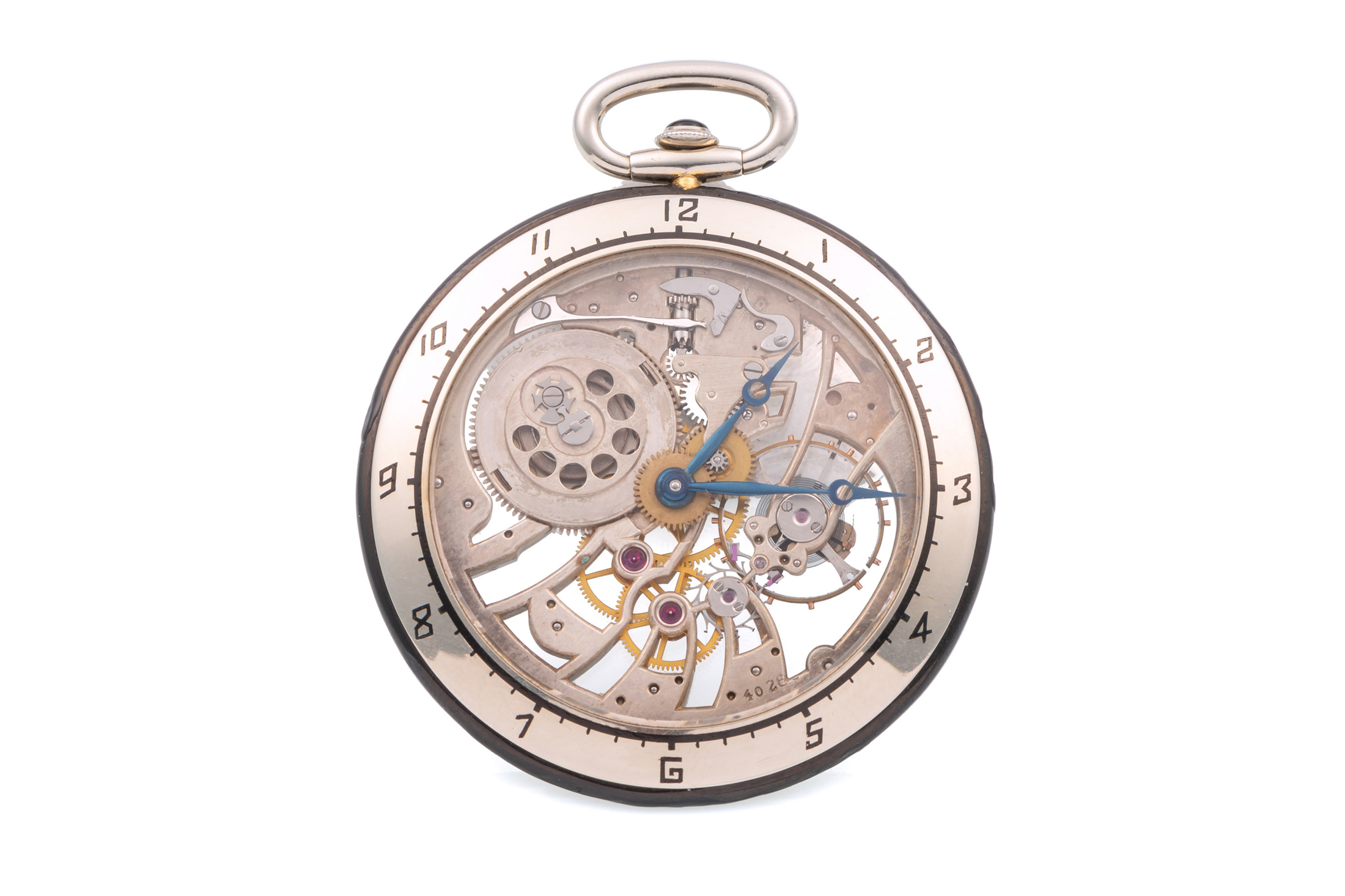 Vacheron Constantin/Verger Frères Skeletonized Pocket Watch in White Gold