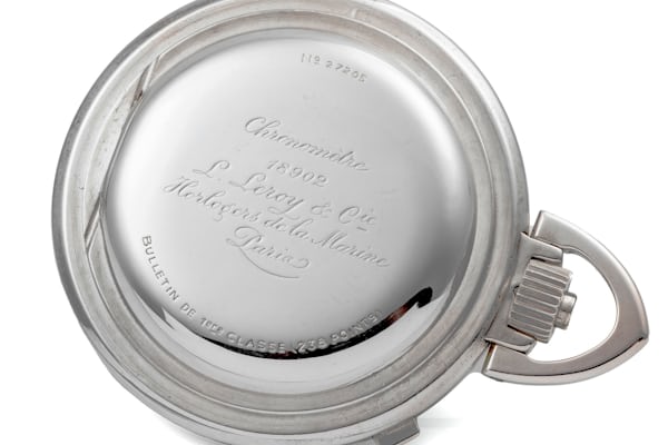 Antiquorum Lot 260: L. Leroy & Cie N°18902 Chronometer with Split-seconds Chronograph