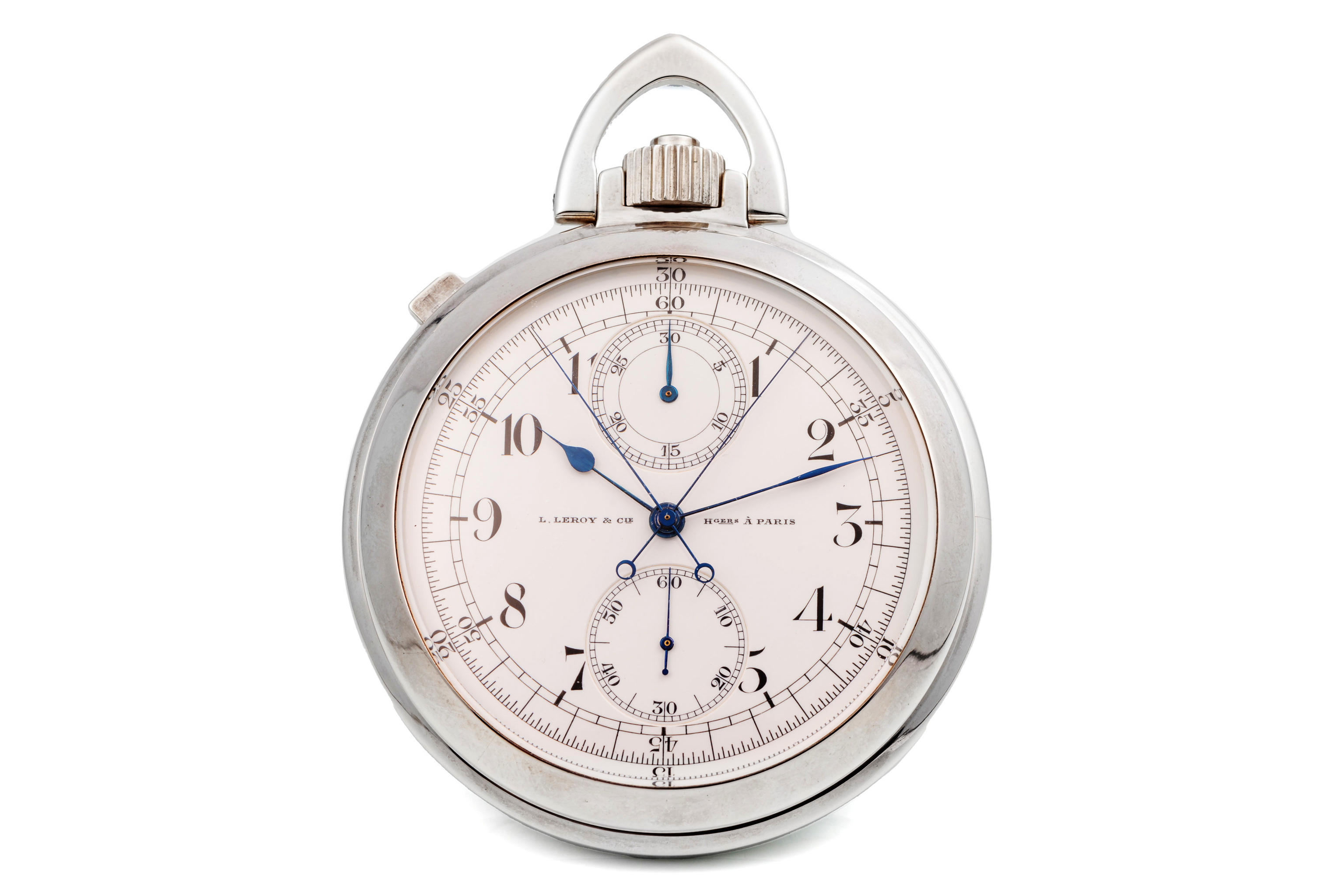 Antiquorum Lot 260: L. Leroy & Cie N°18902 Chronometer with Split-seconds Chronograph