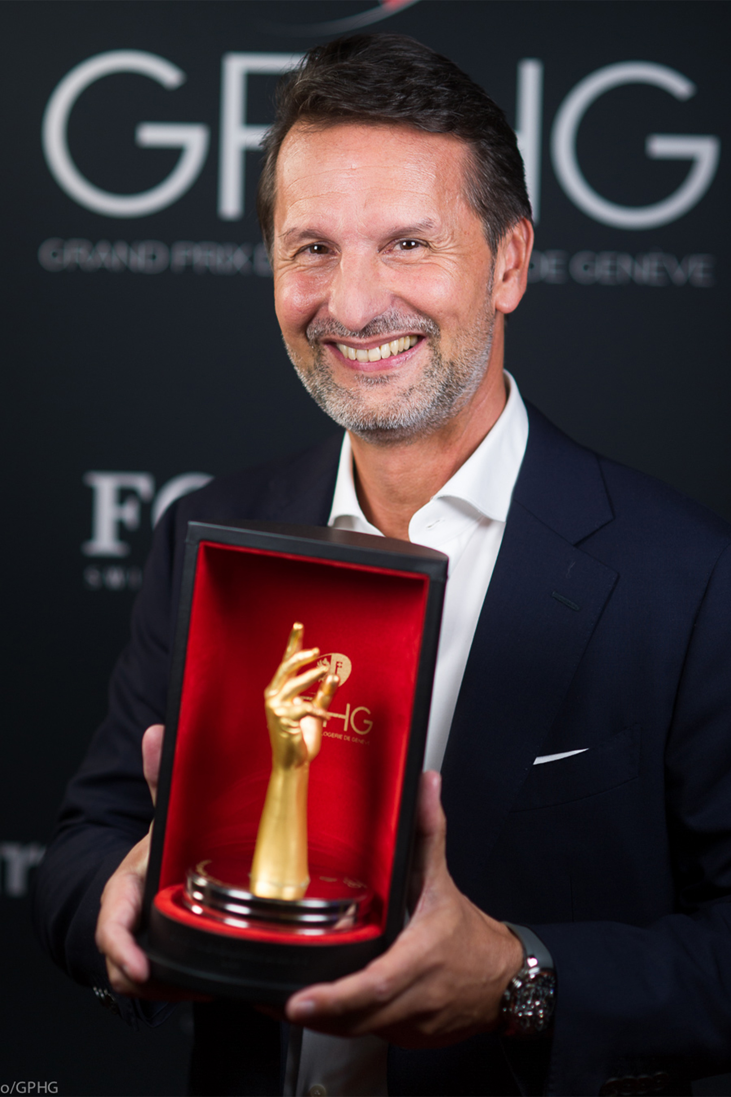 Max Busser 2022 GPHG with Aiguille d'Or