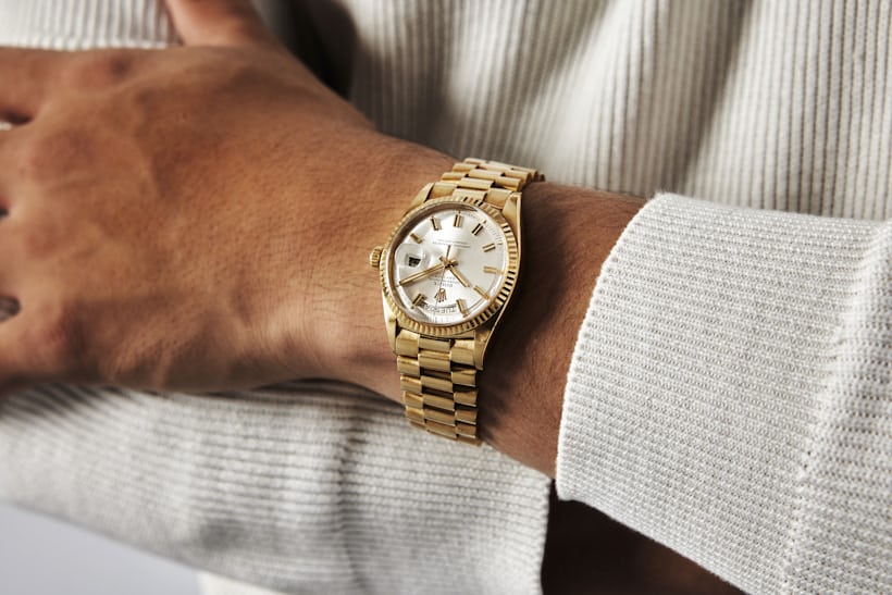 Rolex Day-Date on the wrist