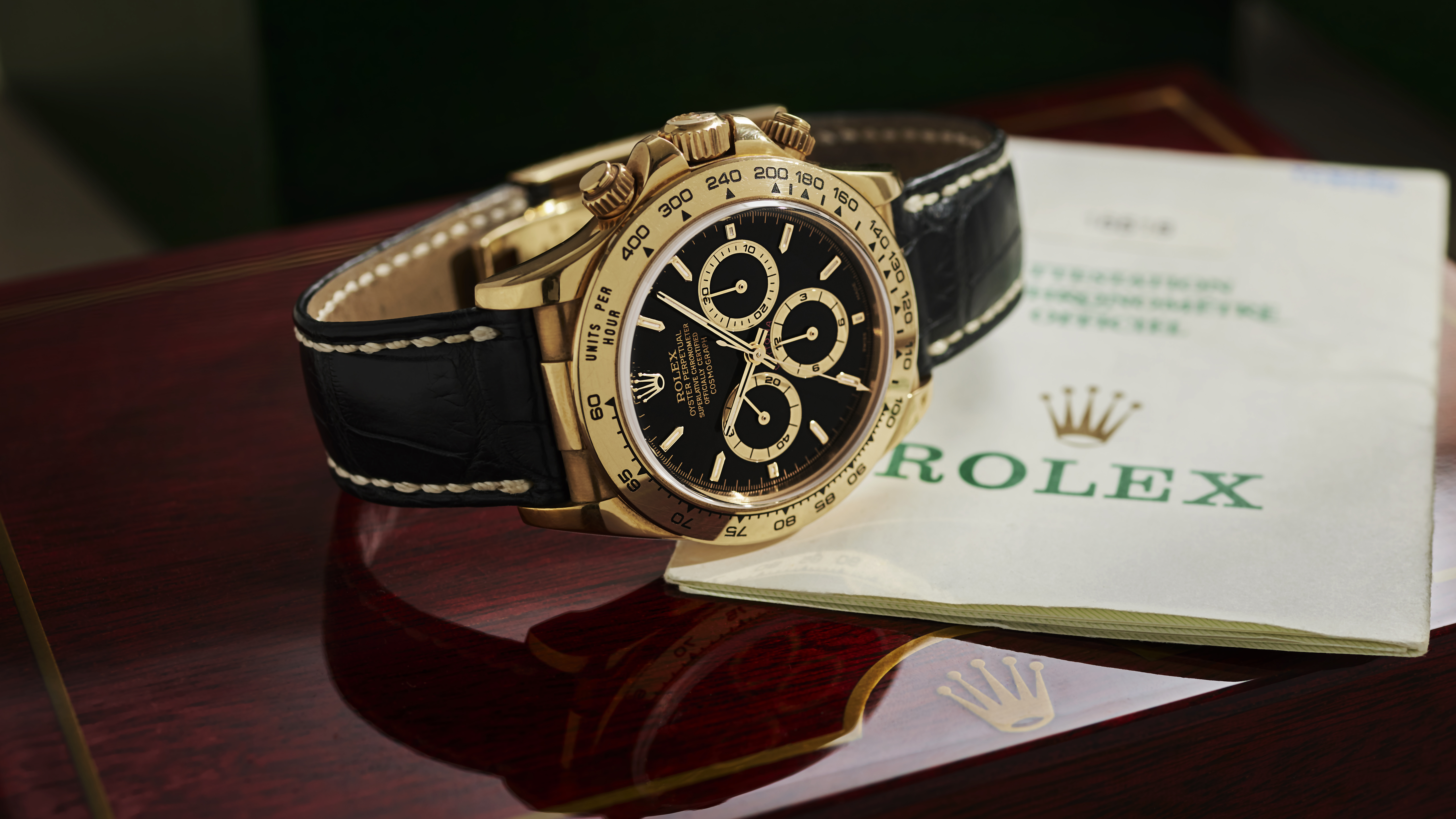 ROLEX デイトナの内外箱と付属品セット ロレックス デイトナ、箱・保証書・その他が付属する希少な3本の