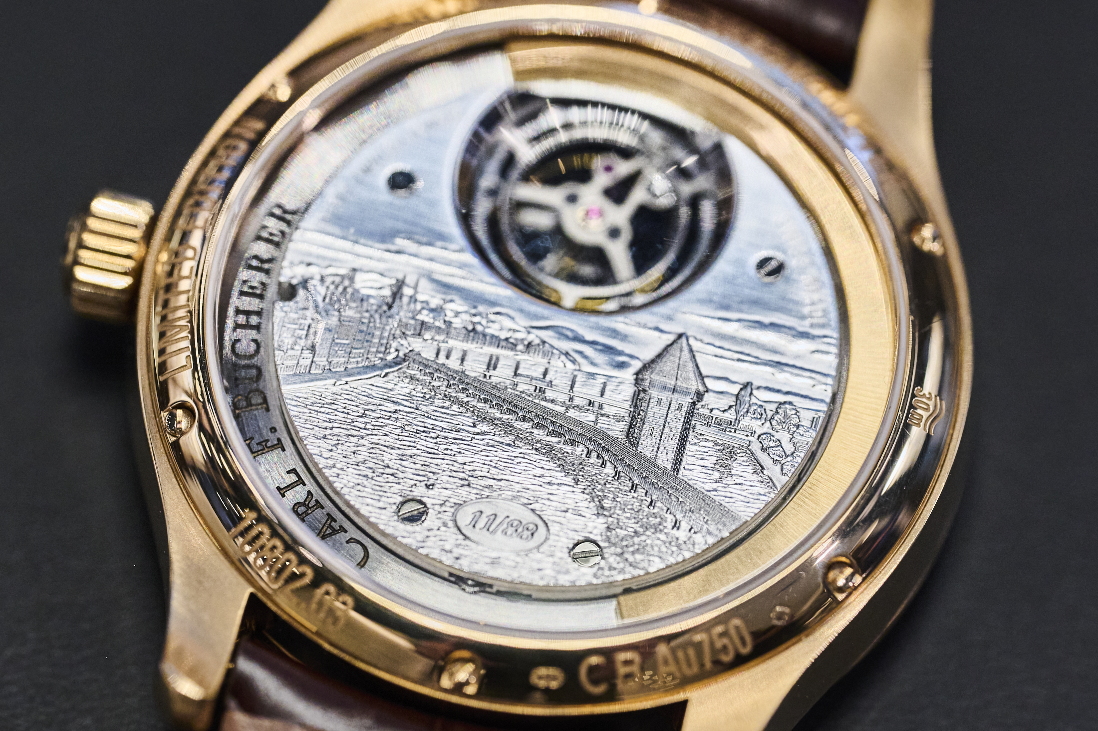 The movement of the Heritage Tourbillon