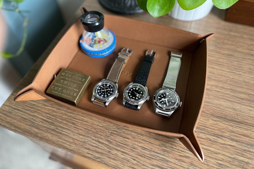 watches on a table