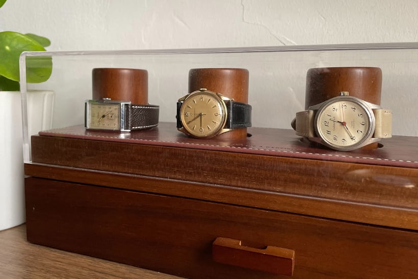 watches in a case